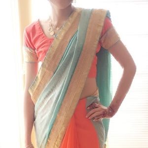 Saree Indian traditional dress accessories formal party wedding rare 10/11 end